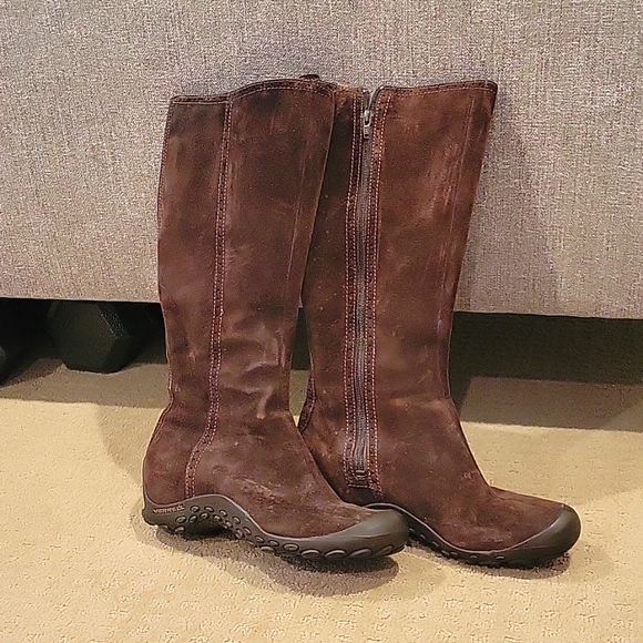 Womens Merrell Suede Boots - Picture 1 of 1
